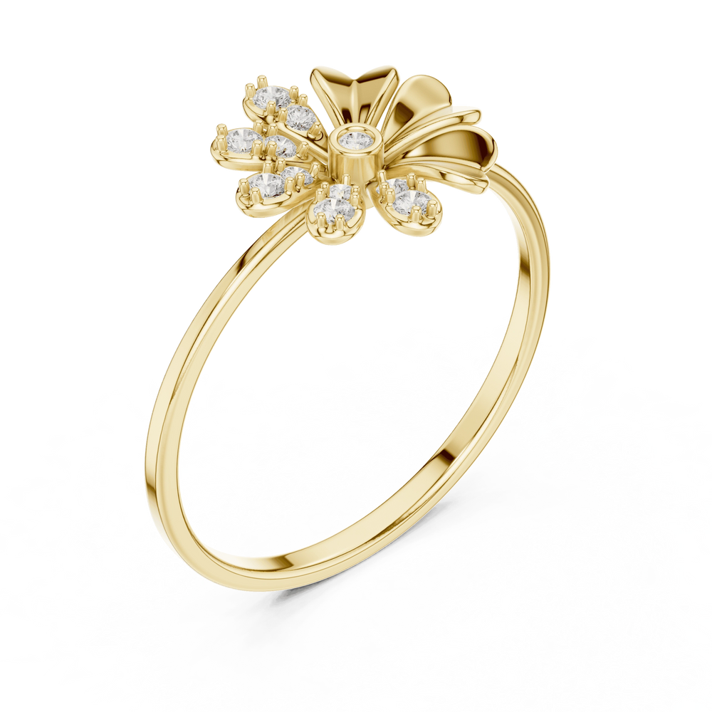 Diamond Ring for Women | Minimal Diamond Ring | Ozziva