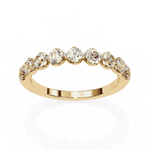 Diamond Band Ring for Women | Graduated Band | Ozziva