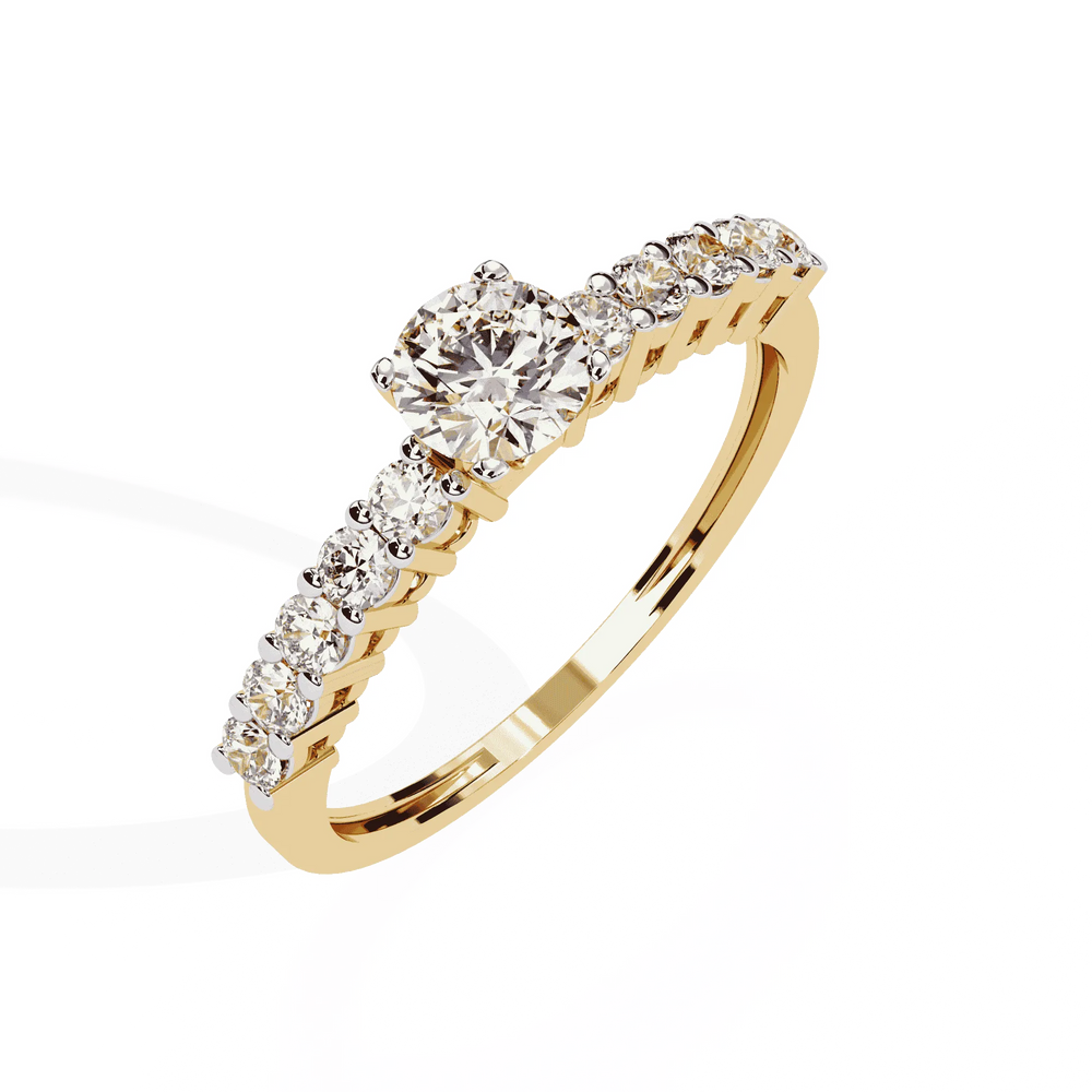 Diamond Ring for Women | Graduated Diamond Ring | Ozziva