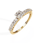 Diamond Ring for Women | Graduated Diamond Ring | Ozziva