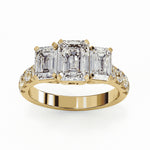 Diamond Ring for Women | Emerald Cut Ring | Ozziva