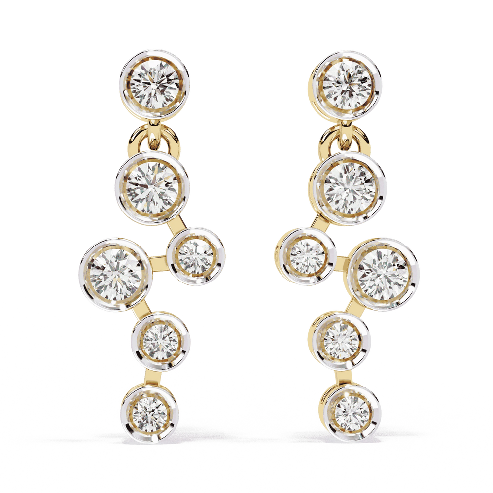 Diamond Stud Earrings for Women | Solitaire Stud | Ozziva