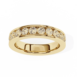 Diamond Band Ring for Women | Channel Band | Ozziva