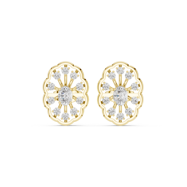 Diamond Stud Earrings | Classic Diamond Stud | Ozziva