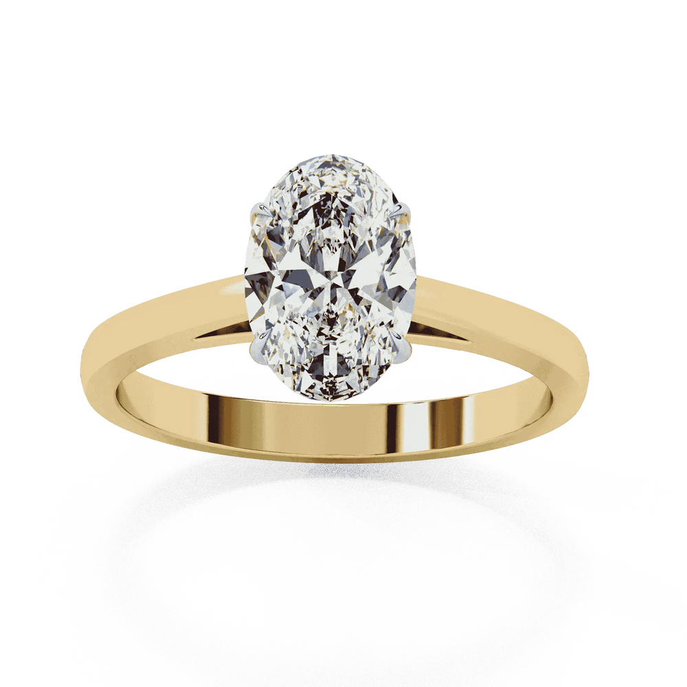 Diamond Engagement Ring | Oval Solitaire | Ozziva