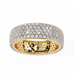 Diamond Eternity Ring | Pavé Dome Band | Ozziva