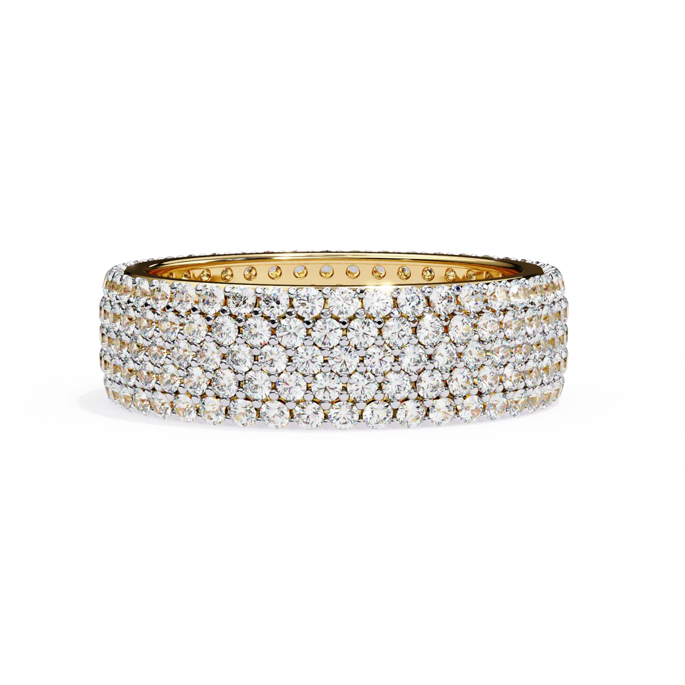 Diamond Eternity Ring | Pavé Dome Band | Ozziva