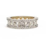 Diamond Eternity Ring | Princess Pavé Band | Ozziva