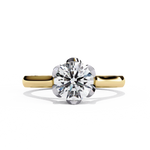 Diamond Ring for Women | Floral Round Ring | Ozziva