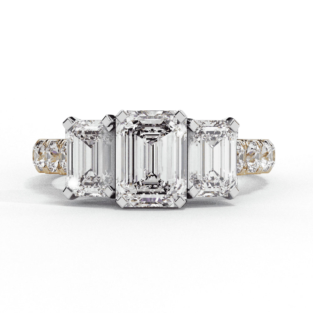 Diamond Ring for Women | Emerald Cut Ring | Ozziva
