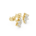 Diamond Hoop Earrings | Modern Hoops | Ozziva
