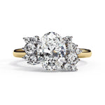 Diamond Engagement Ring | Floral Diamond Ring | Ozziva
