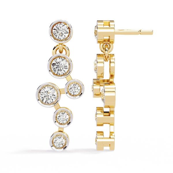 Diamond Stud Earrings for Women | Solitaire Stud | Ozziva