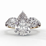 Diamond Engagement Ring | Three Stone Ring | Ozziva