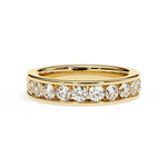 Diamond Band Ring for Women | Channel Band | Ozziva