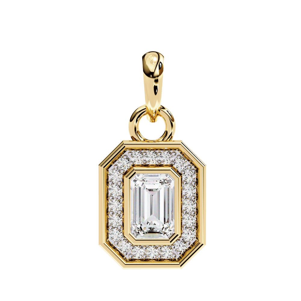 Gold Pendant for Women | Minimal Gold Pendant | Ozziva