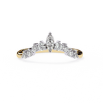 Diamond Wedding Band | Crown Ring | Ozziva