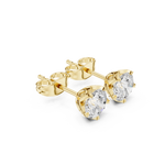 Diamond Stud Earrings | Minimal Diamond Studs | Ozziva