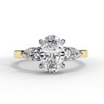 Diamond Engagement Ring | Oval Three Stone | Ozziva