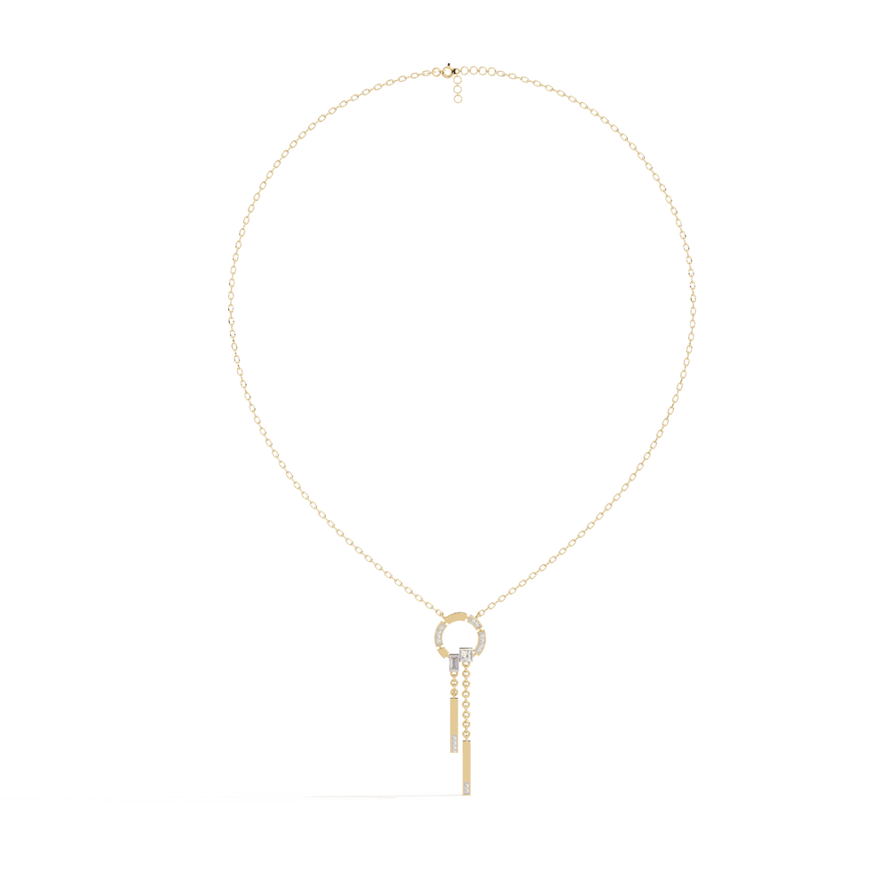 Diamond Necklace for Women | Circle Necklace | Ozziva