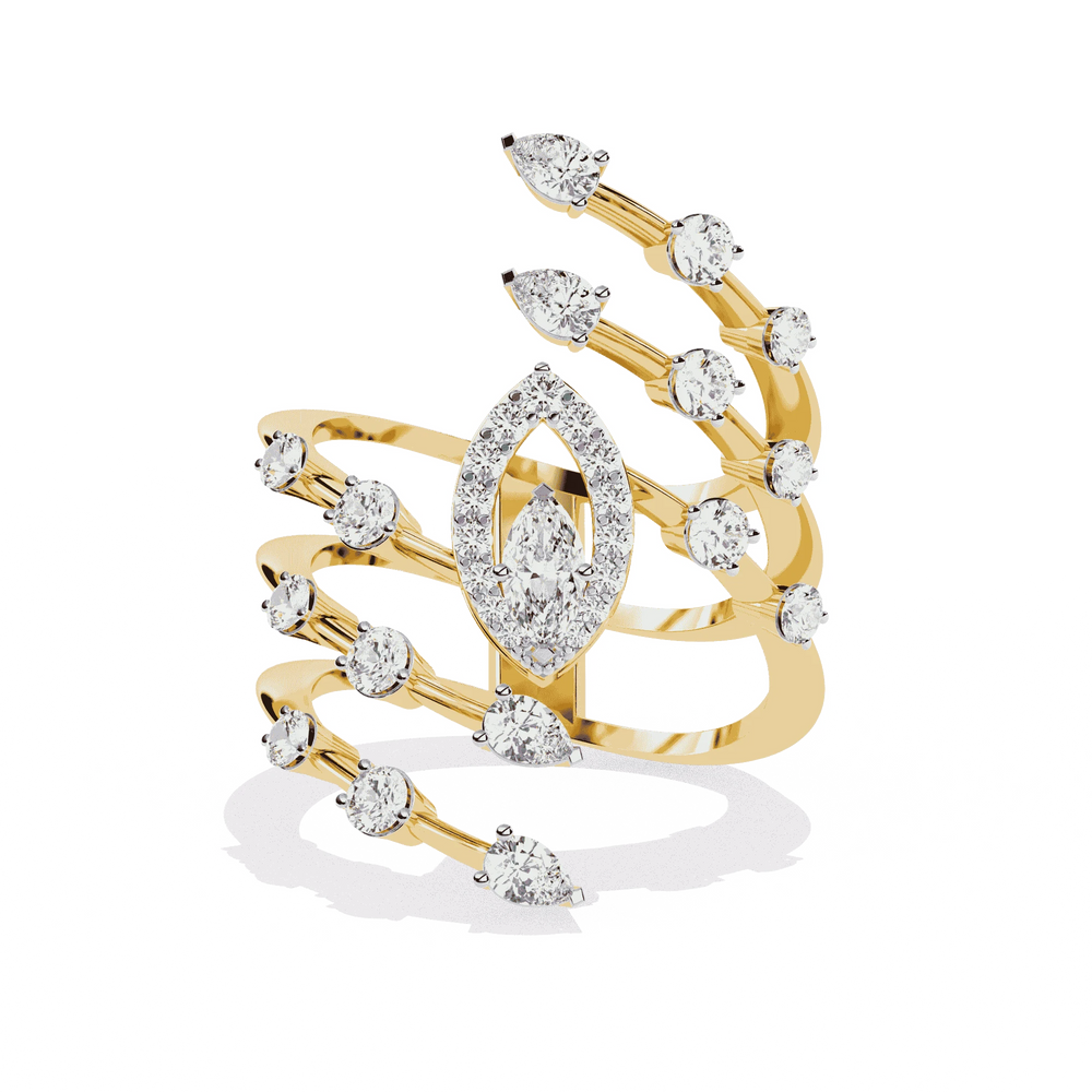 Diamond Ring for Women | Multi Band Ring | Ozziva