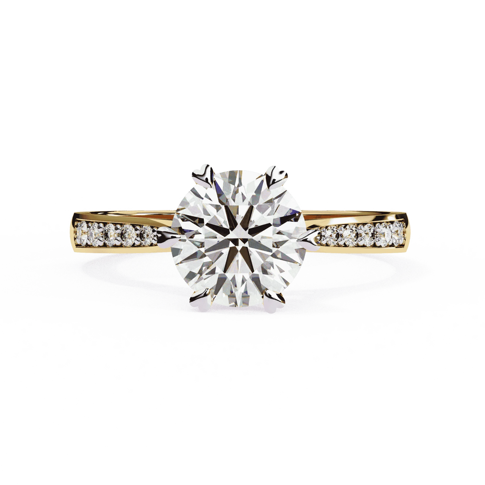 Diamond Engagement Ring | Pavé Ring | Ozziva
