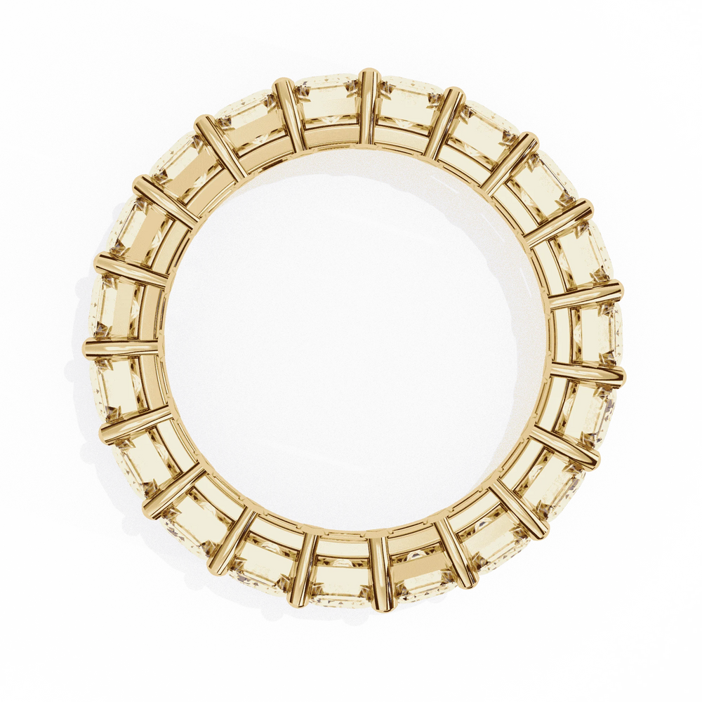 Diamond Eternity Ring | Emerald Cut Band | Ozziva