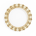 Diamond Eternity Ring | Emerald Cut Band | Ozziva