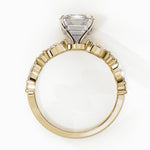 Diamond Ring for Women | Emerald Side Ring | Ozziva