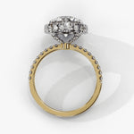 Diamond Halo Ring | Round Halo Ring | Ozziva