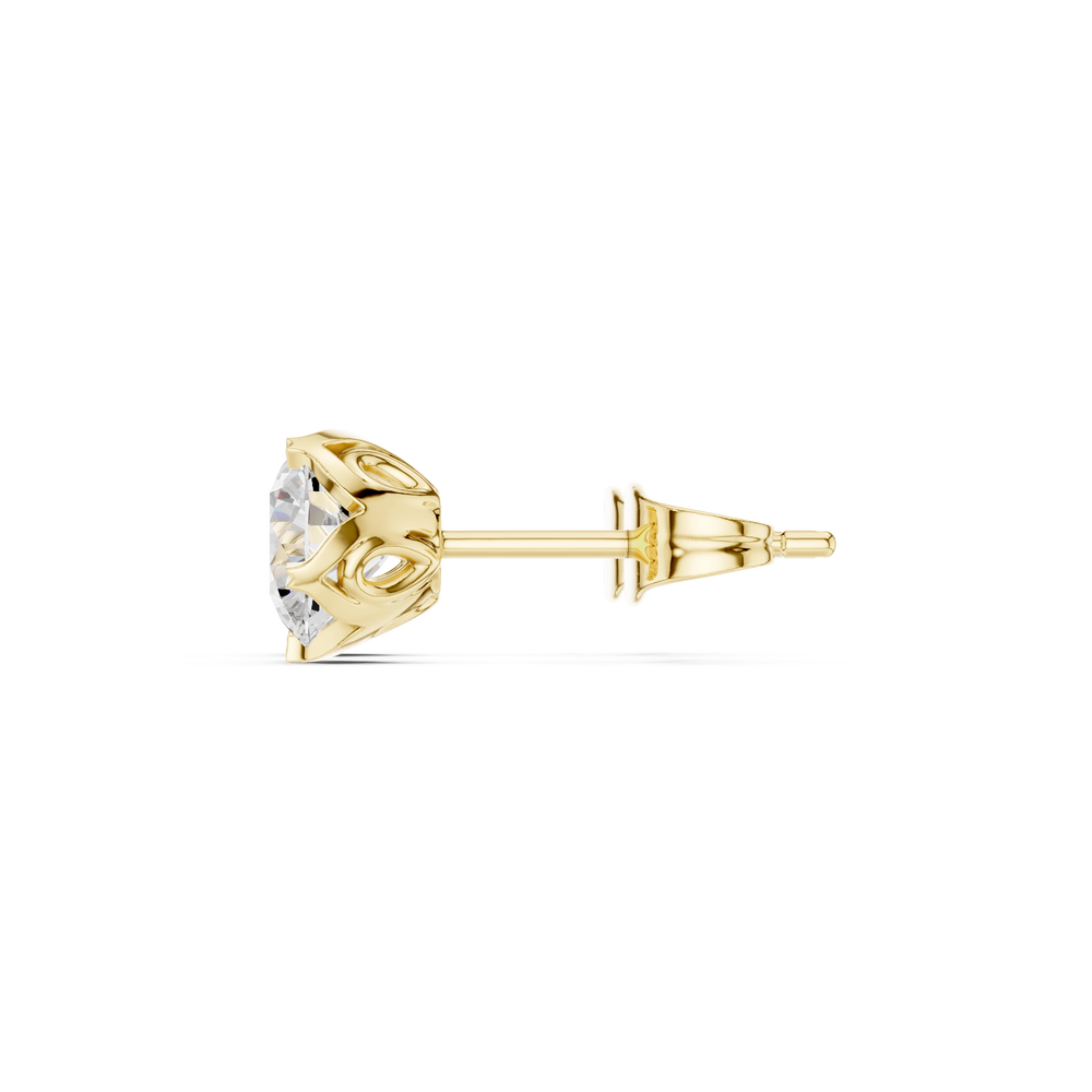 Diamond Stud Earrings | Minimal Diamond Studs | Ozziva