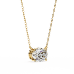 Diamond Pendant Necklace | Oval Diamond Pendant | Ozziva