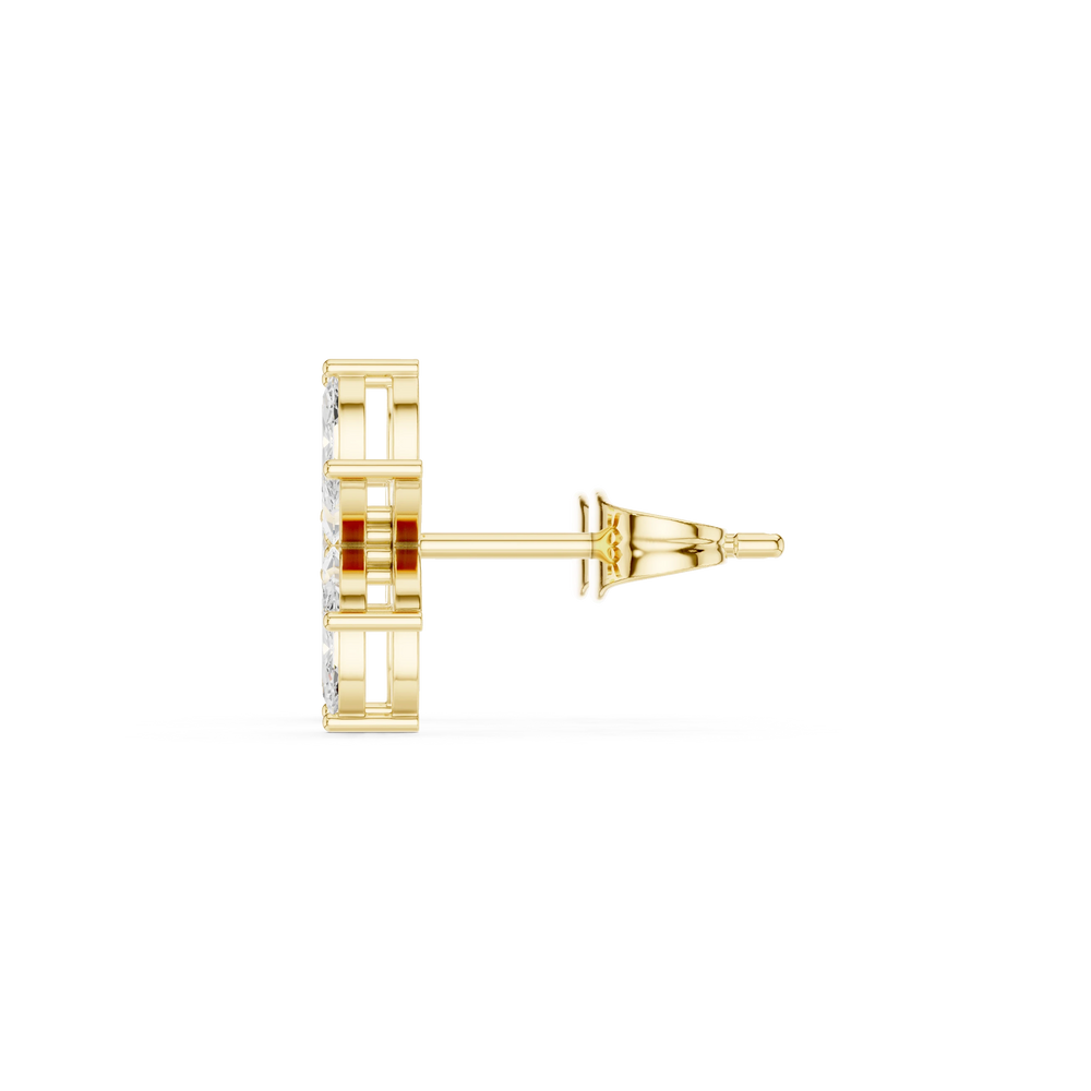 Diamond Hoop Earrings | Modern Hoops | Ozziva