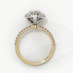 Diamond Halo Ring | Pear Cut Halo | Ozziva