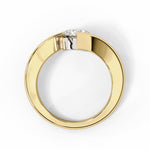 Diamond Ring for Women | Round Bypass Ring | Ozziva
