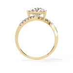 Diamond Ring for Women | Pear Bypass Ring | Ozziva