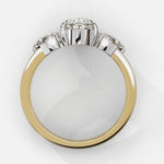Diamond Engagement Ring | Oval Three Stone | Ozziva