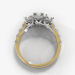 Diamond Ring for Women | Radiant Accent Ring | Ozziva