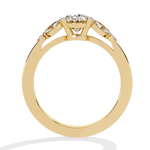 Diamond Engagement Ring | Oval Cluster Ring | Ozziva