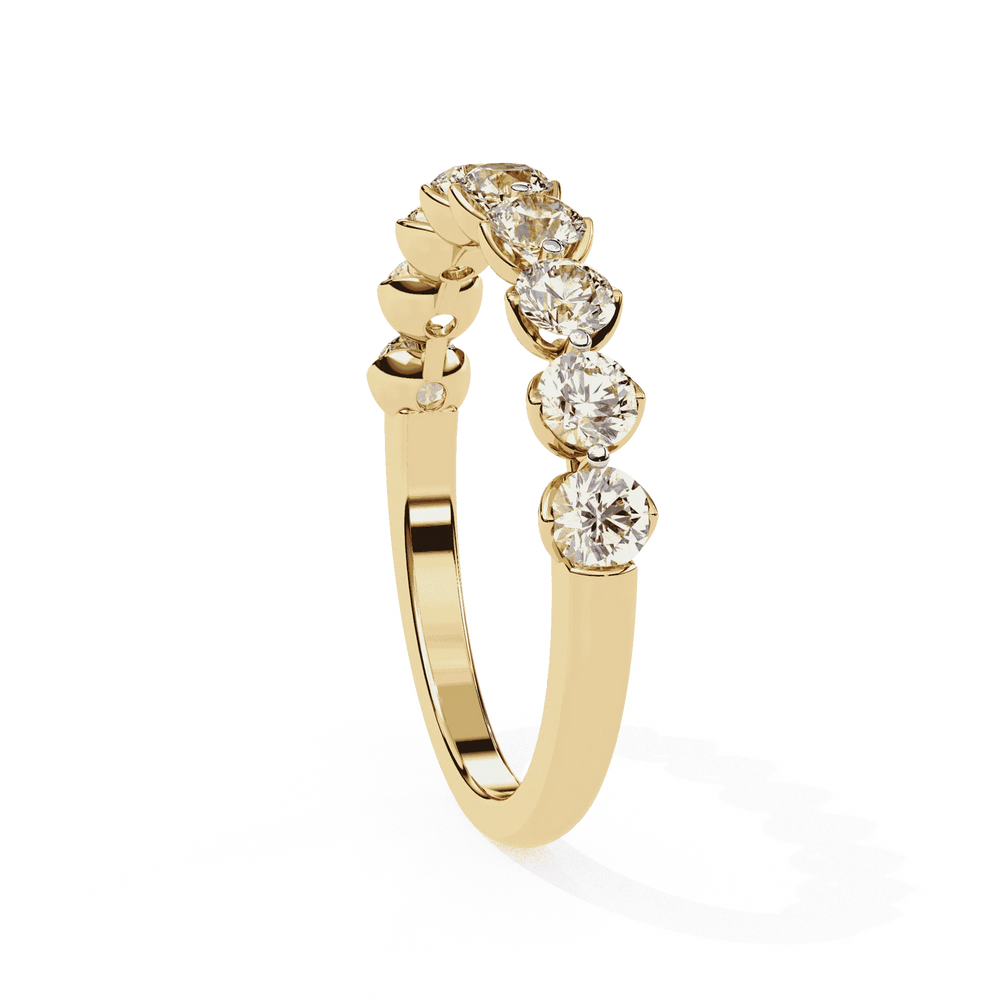 Diamond Band Ring for Women | Graduated Band | Ozziva