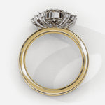 Diamond Engagement Ring | Floral Diamond Ring | Ozziva