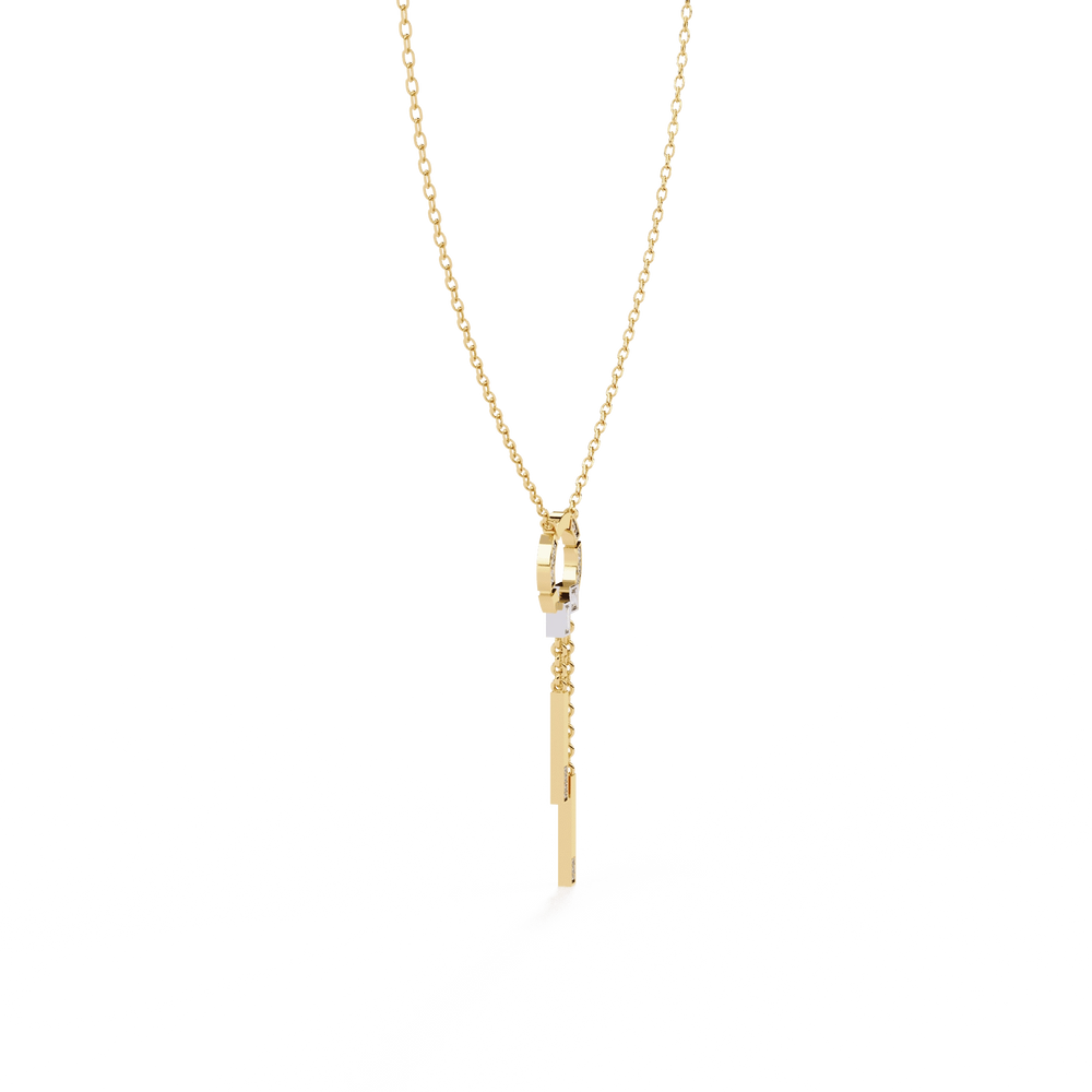 Diamond Necklace for Women | Circle Necklace | Ozziva