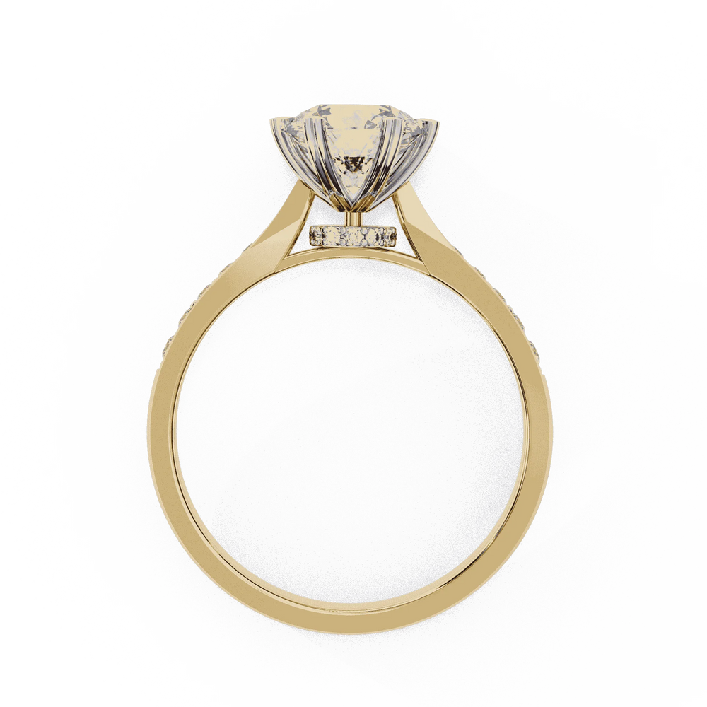 Diamond Engagement Ring | Pavé Ring | Ozziva