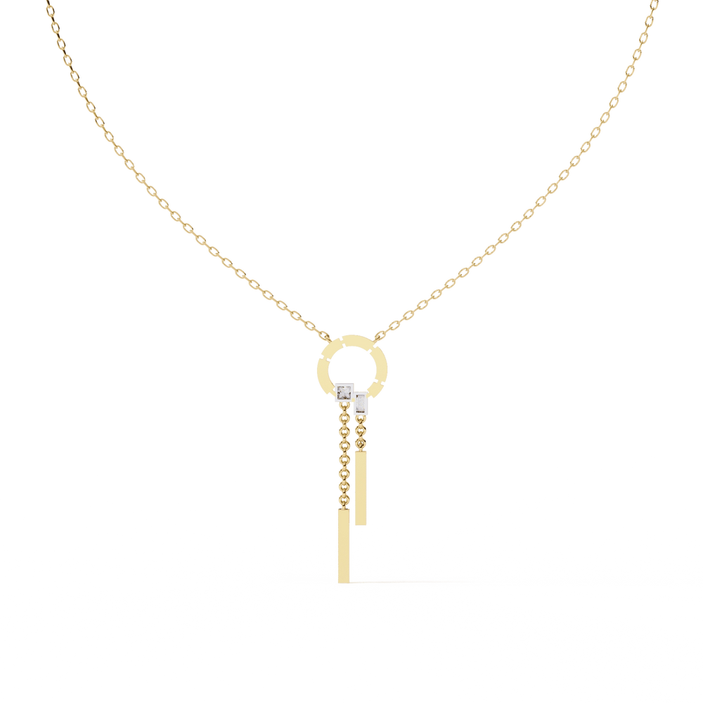 Diamond Necklace for Women | Circle Necklace | Ozziva