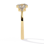 Diamond Engagement Ring | Oval Cluster Ring | Ozziva