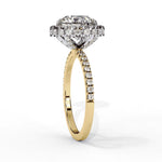 Diamond Halo Ring | Round Halo Ring | Ozziva