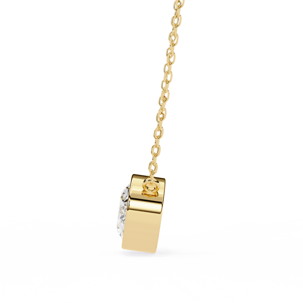 Diamond Pendant Necklace | Minimal Pendant | Ozziva