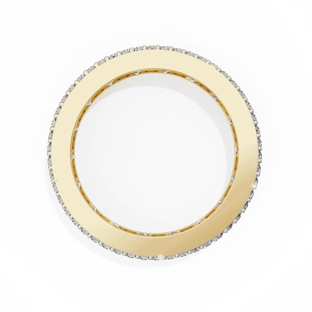 Diamond Eternity Ring | Princess Pavé Band | Ozziva
