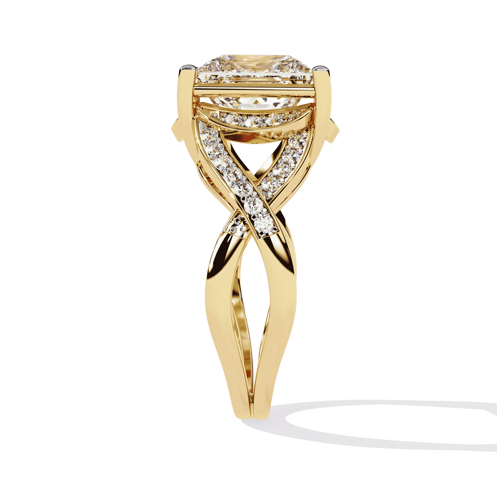 Diamond Ring for Women | Split Shank Ring | Ozziva