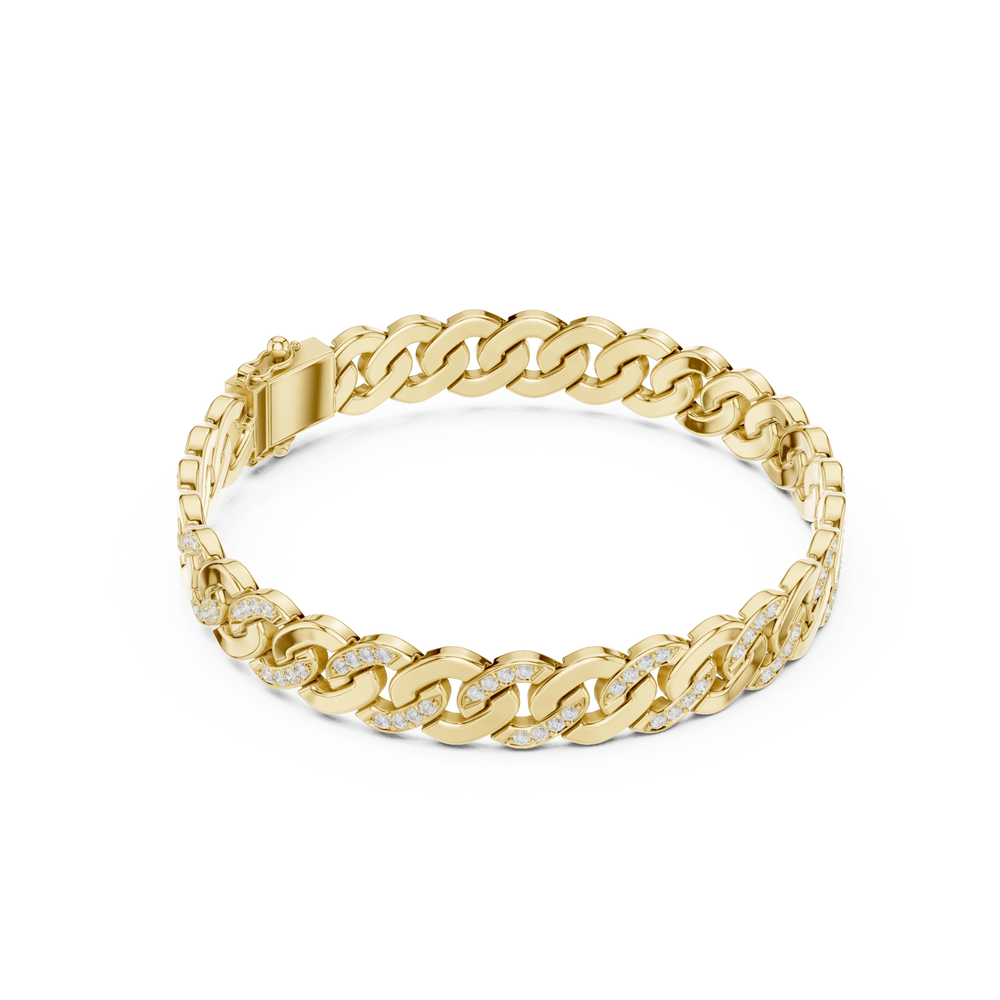 Men's Diamond Bracelet | Link Bracelet | Ozziva
